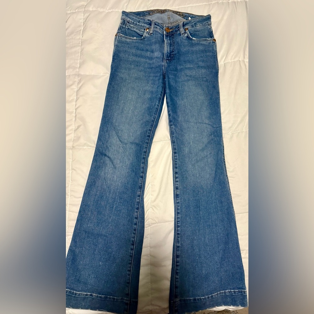 Wrangler Blue Denim Jeans - Picture 3 of 5